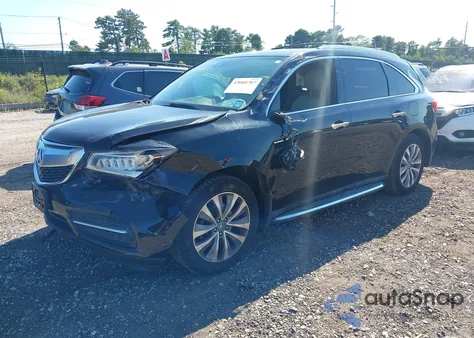 2015 Acura Mdx Technology Package z USA, uszkodzony, nr VIN 5FRYD4H48FB010113